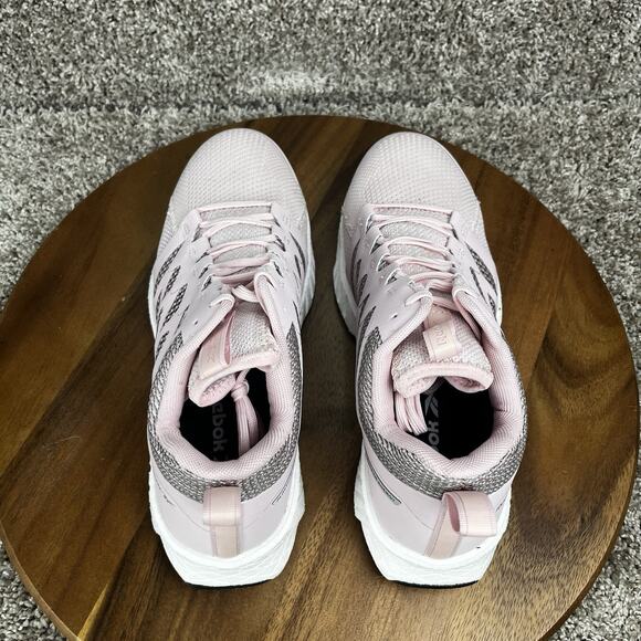 Reebok Fusion Flexweave Womens Size 12M Pink Composite Toe Safety Work Shoes - Picture 7 of 12